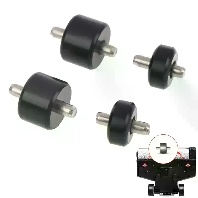 2pcs Floor Scrubber Cleaner Wheels Wet Dry Floor Scrubber Cleaner Accessories Wheels Parts Replace Worn-out Or Damaged Wheels