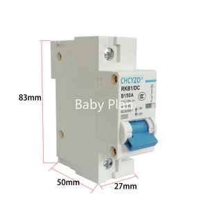 Disjuntor DC 1P 2P 12V 24V 36V 48V 60V 72V 96V 120V Células Solares RV Interruptor Vazio Da Bateria 100A 125A 150A 200A 250A 10 principais vendas disjuntor inteligente dc - №10