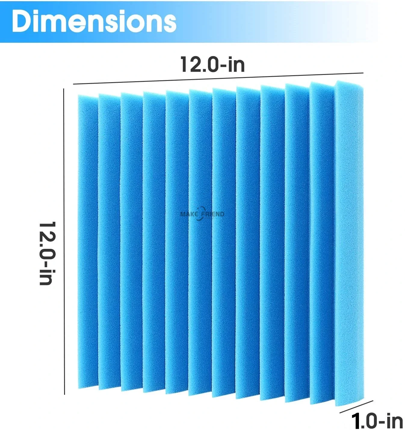 12/24/48 Pack Acoustic Foam Panels 30x30x2.5cm Sound Proof Insulation Sponge Pad Soundproofing Studio Foam Wedges Soundproof