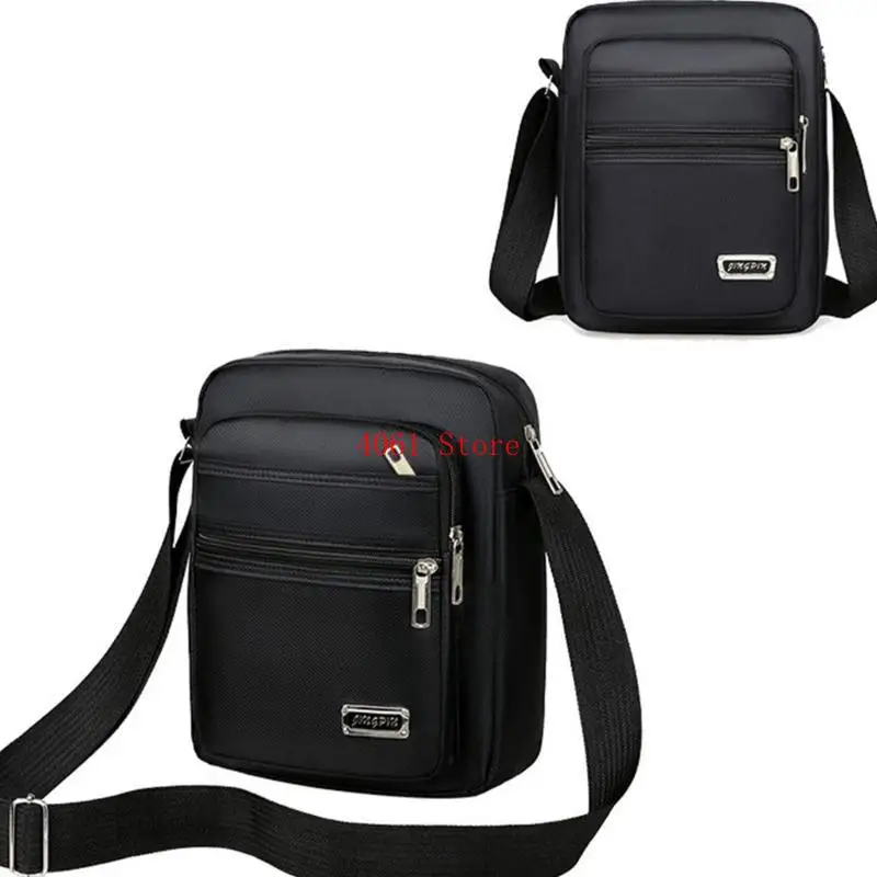 

Men Bag Multifunctional Multi-Zipper Crossbody Bag Casual Shoulder Bag