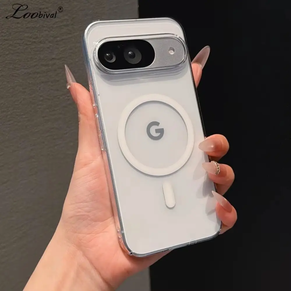 Coque transparente pour Magsafe en PC rigide pour Google Pixel 10 9 Pro XL 10A 9A, charge magnétique sans fil, ultra fine, transparente
