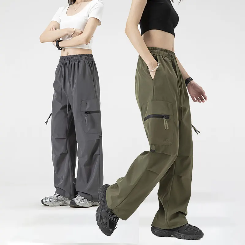 Frauen Outdoor Sport Hosen Atmungsaktiv Bequeme Laufen Fitness Casual Sport Cargo Pant Frühling Herbst Beiläufige Lose Sport Hose