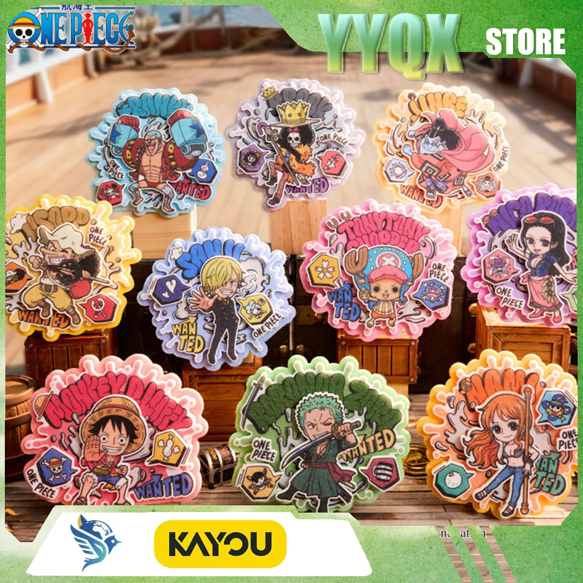 

KAYOU 2026 New One Piece Non-Woven Fabric Badge Badge Anime Pendant Collection Periphery Cute Surprise Gift Cartoon Toy Ornament