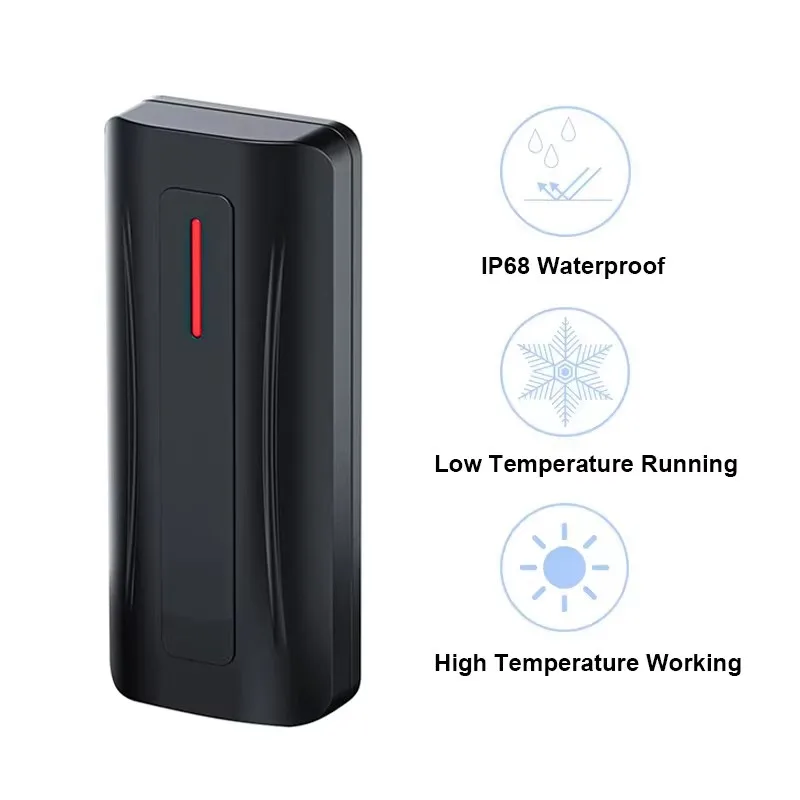 IP68 Waterproof Wiegand Wg26 Wg34 RFID ID IC Card Reader Proximity 13.56Mhz IC for Door Access Control System
