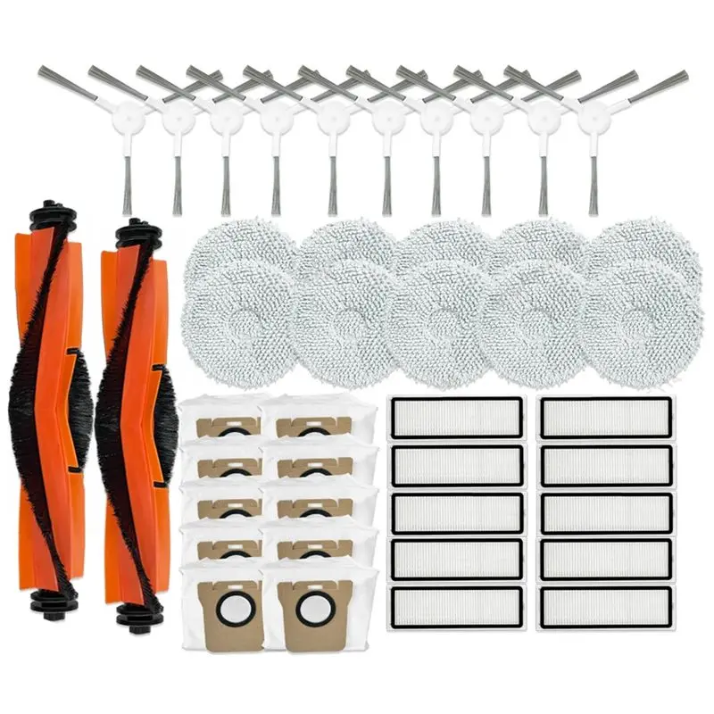 

HHTL For Xiaomi Mijia Omni 2 C102CN / B101CN / B116CN / X10+ Plus Accessories Main Side Brush Hepa Filter Mop Dust Bag