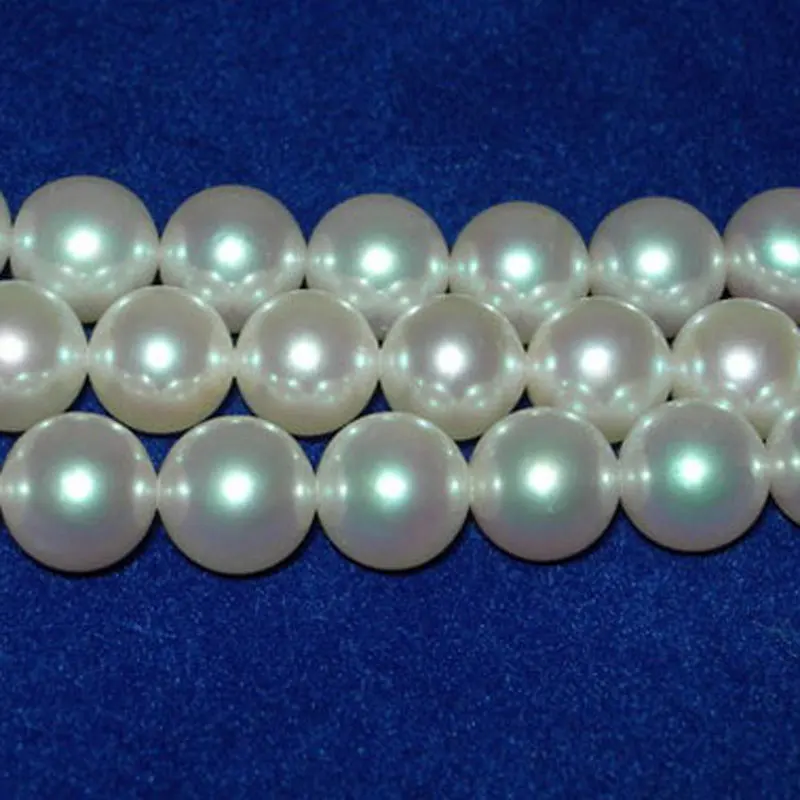 

16 дюймов, 6-7 мм, AA+, натуральный белый круглый жемчуг Акойя из соленой воды, нить из отдельных жемчужин