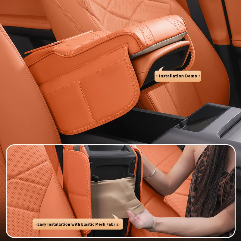 Car Center Console Armrest Cushion For ‌GAC Trumpchi GS8 GN8 Storage Cup Holder Tissue Bag Armrest Heightening Pad Cover
