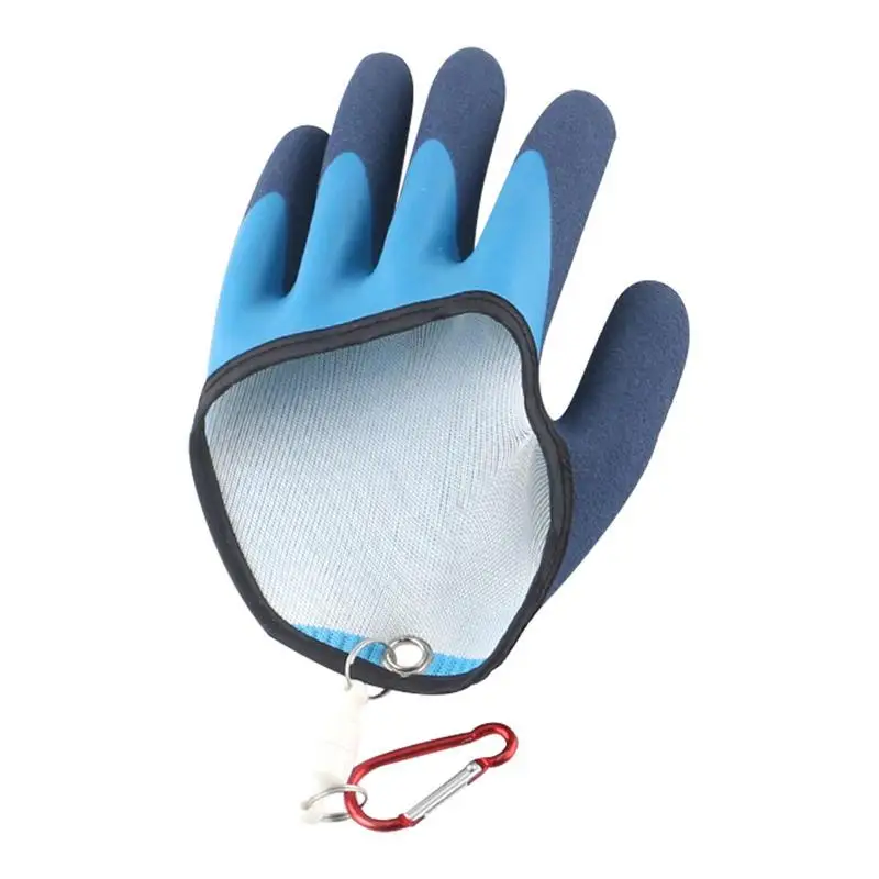 Anti-cut Fishing Gloves Non-slip Crabbing Waterproof Magnet Hook PE Wire Weaving Mountain Mist Fish Gloves Winter Weather Gloves