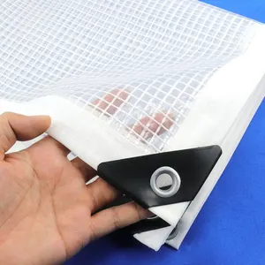 شفافة PE القماش المشمع حديقة سقيفة النباتات الحفاظ على دافئة مصبغة ، قماش مقاوم للماء ، غطاء المطر نوافذ الشرفة ، مظلة مقاومة للماء ، 0.33 مم أفضل 8 قماش مشمع لمبيعات الشرفات - رقم 7