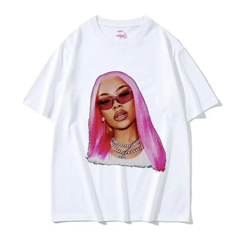 Rapper Big Latto Graphic T-Shirt Men Women Retro Harajuku Aesthetic Oversized T-shirts Hip Hop Clothing Oversized Cotton T Shirt