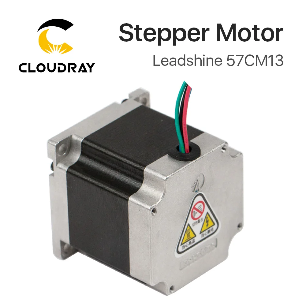 Cloudray Leadshine 2 Phase Stepper Motor 57CM13 for NEMA23 4.0A 1.3NM Length 55mm Shaft 6.35mm for Co2 Laser Machine