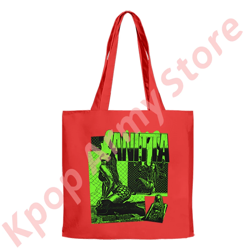 Anitta Baile Funk Experience Tour Merch Bolsas de ombro Bolsa feminina masculina moda casual streetwear