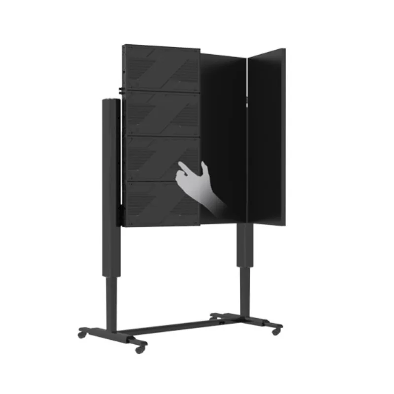 135 Foldable Light Emitting Diode TV Wheel  2K/4k Display Auto Lift Manual Folding Smart Diode Display Digital Signage Metro