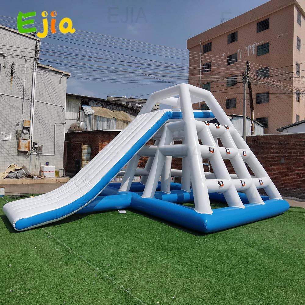 Commercial Inflatable Water Slide Game Floating Climbing Tower With Slide Play Park Amusement For Adults & Kids Water Park Pool