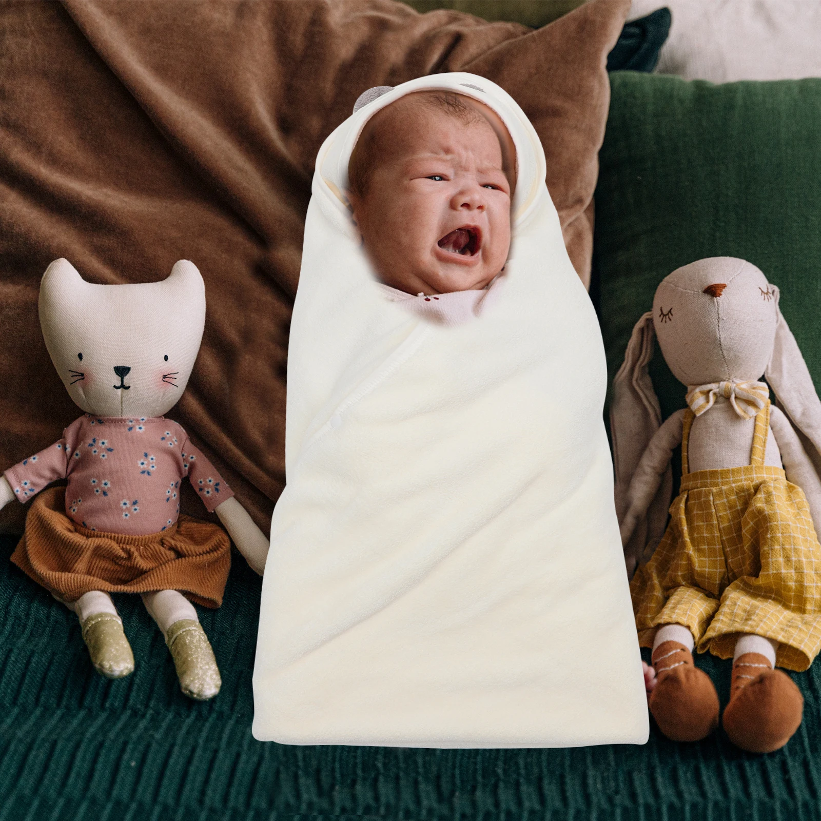 

Anti-kicking Quilt Baby Towels Warm Keeping Bath Infant Showering Adorable for Bathing Swaddle