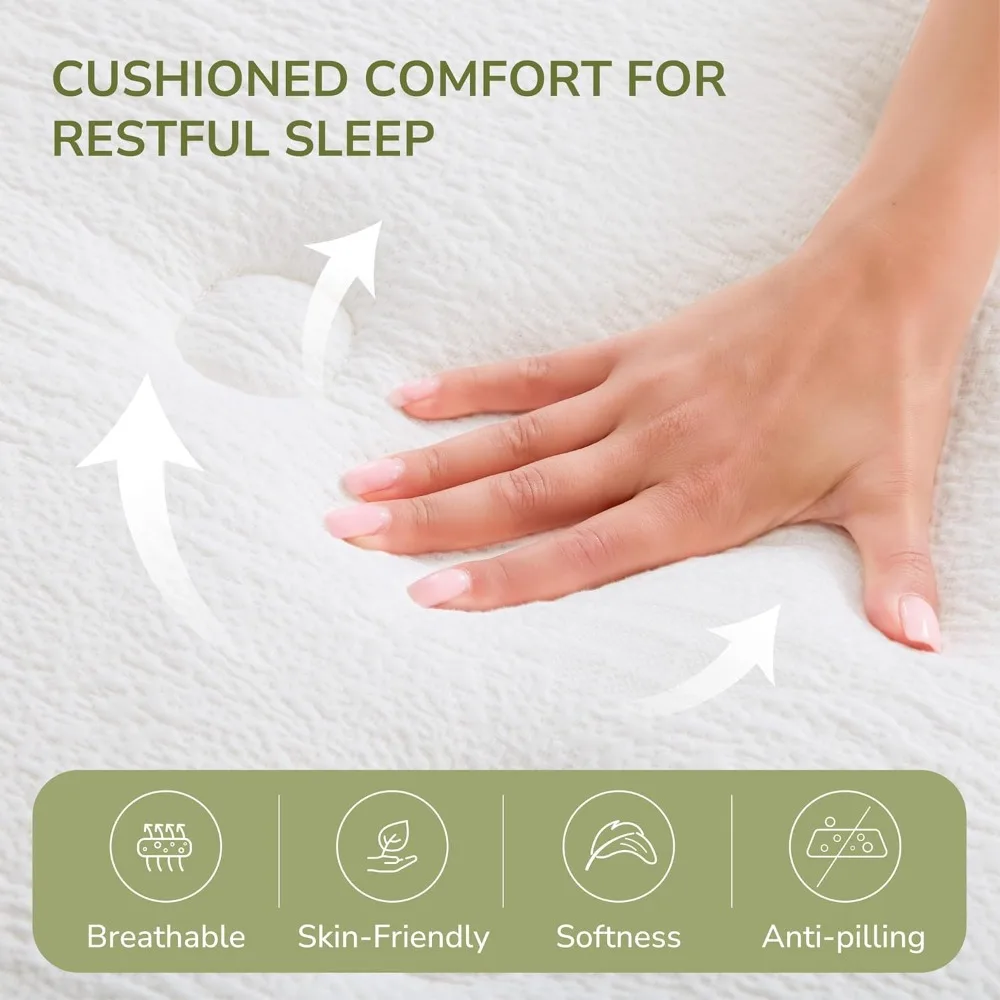 

Queen Size 12-inch Hybrid Memory Foam Mattress, Boxed, with Individually Pocketed Springs, Customizable