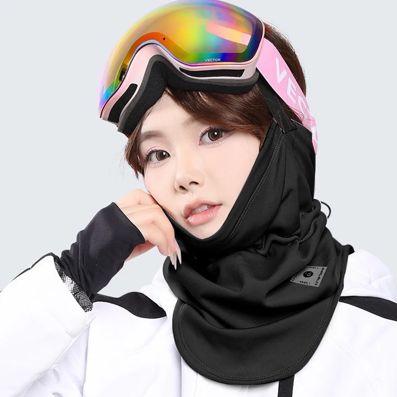 

Лыжная ветрозащитная маска, зимняя утолщенная теплая шейная платка для ухода за лицом, быстросохнущая дышащая маска унисекс