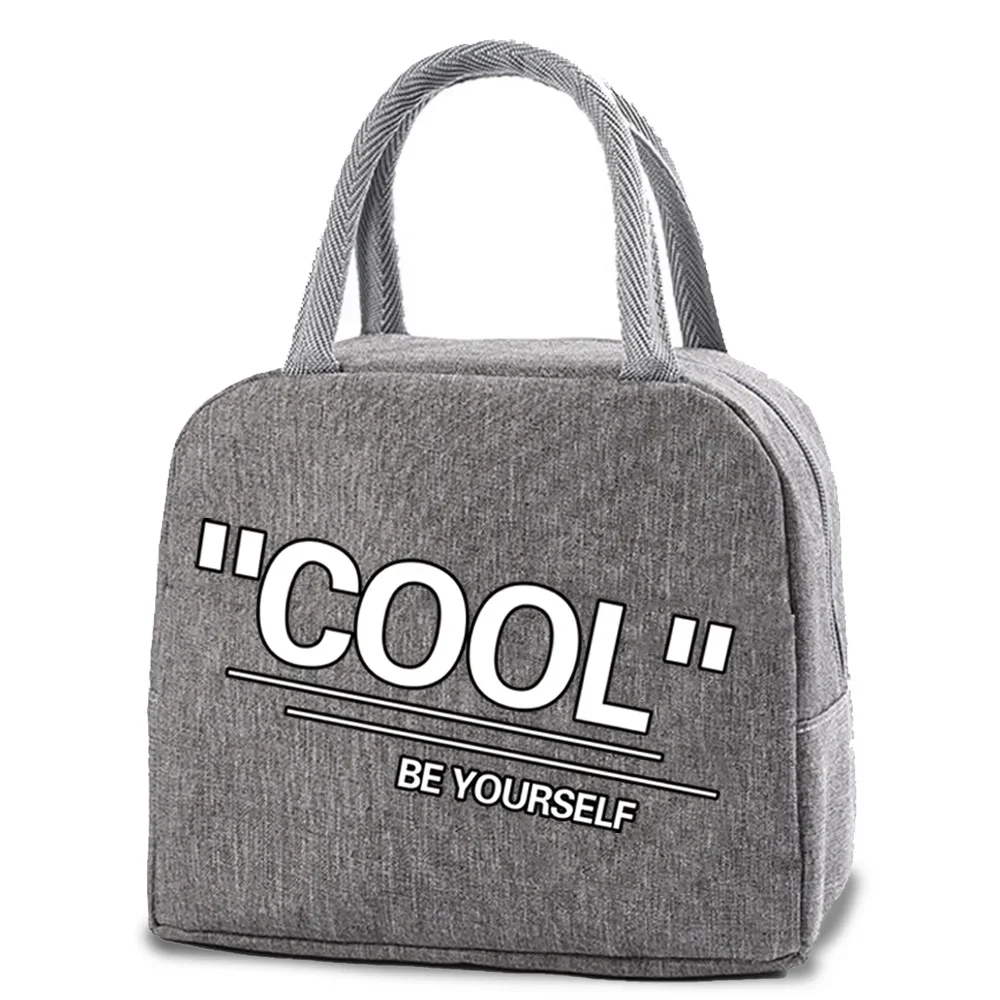 Insulated Lunch Bag Tote Thermal Food Bag Women Kids Lunch Box Picnic Supplies Cooler Bags Durable Refrigerated Bento Pouch