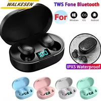 E6S Wireless Bluetooth Earphone With LED Digital Display TWS Headset Wireless Earbuds Noise Cancelling with Microphone Headphone
