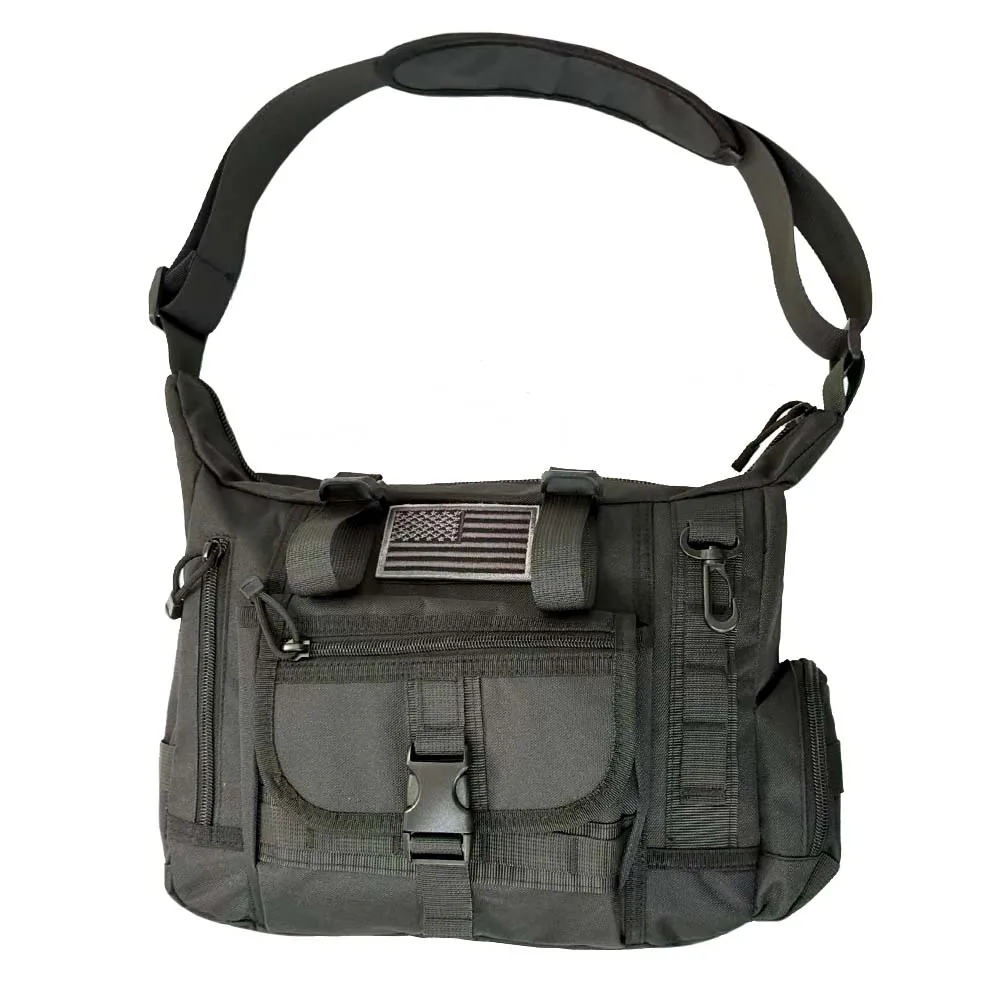 Tactical Outdoor Single-Shoulder Bag, Waterproof Backpack, Computer Bag, Camouflage Crossbody Bag, A4 Schoolbag, Business Trip
