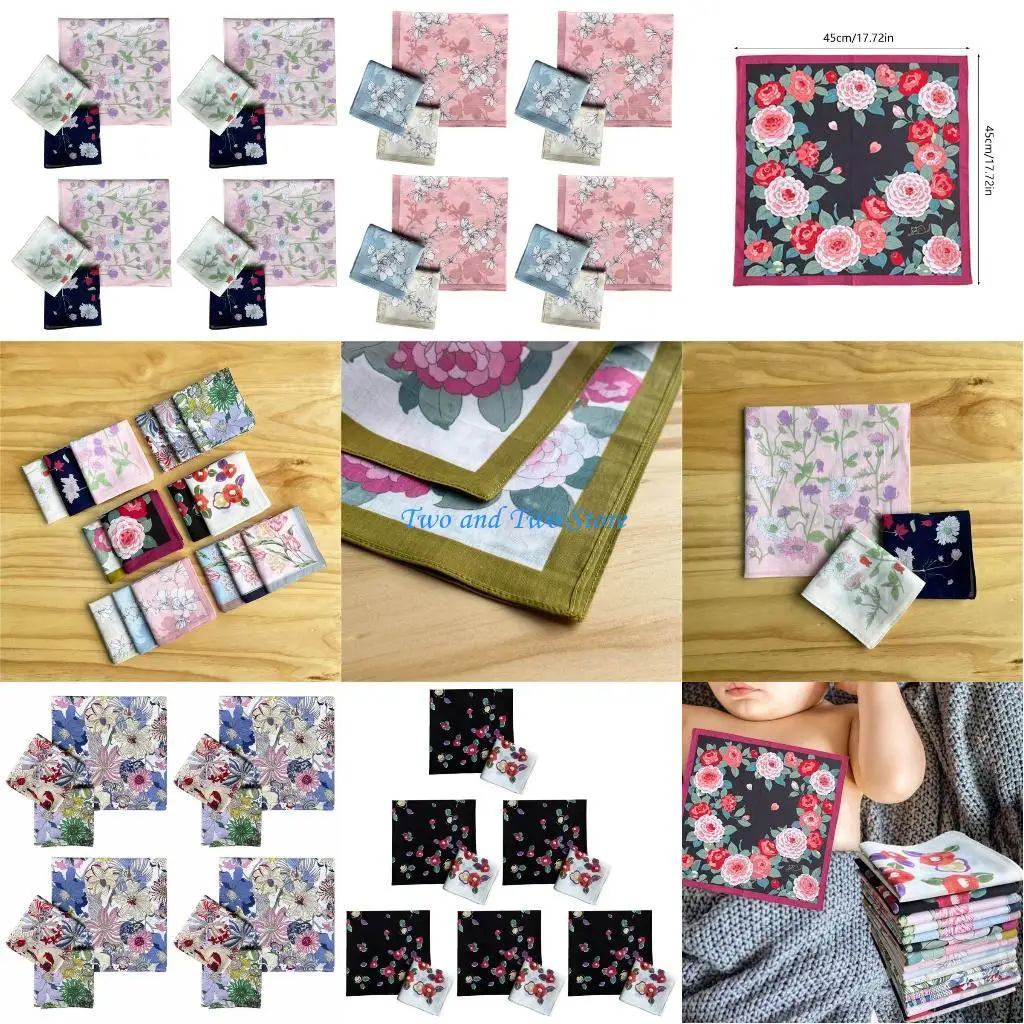 

HX6F Карманное полотенце с цветочным узором для спорта, путешествий, работы, женихов, свадеб, выпускного вечера