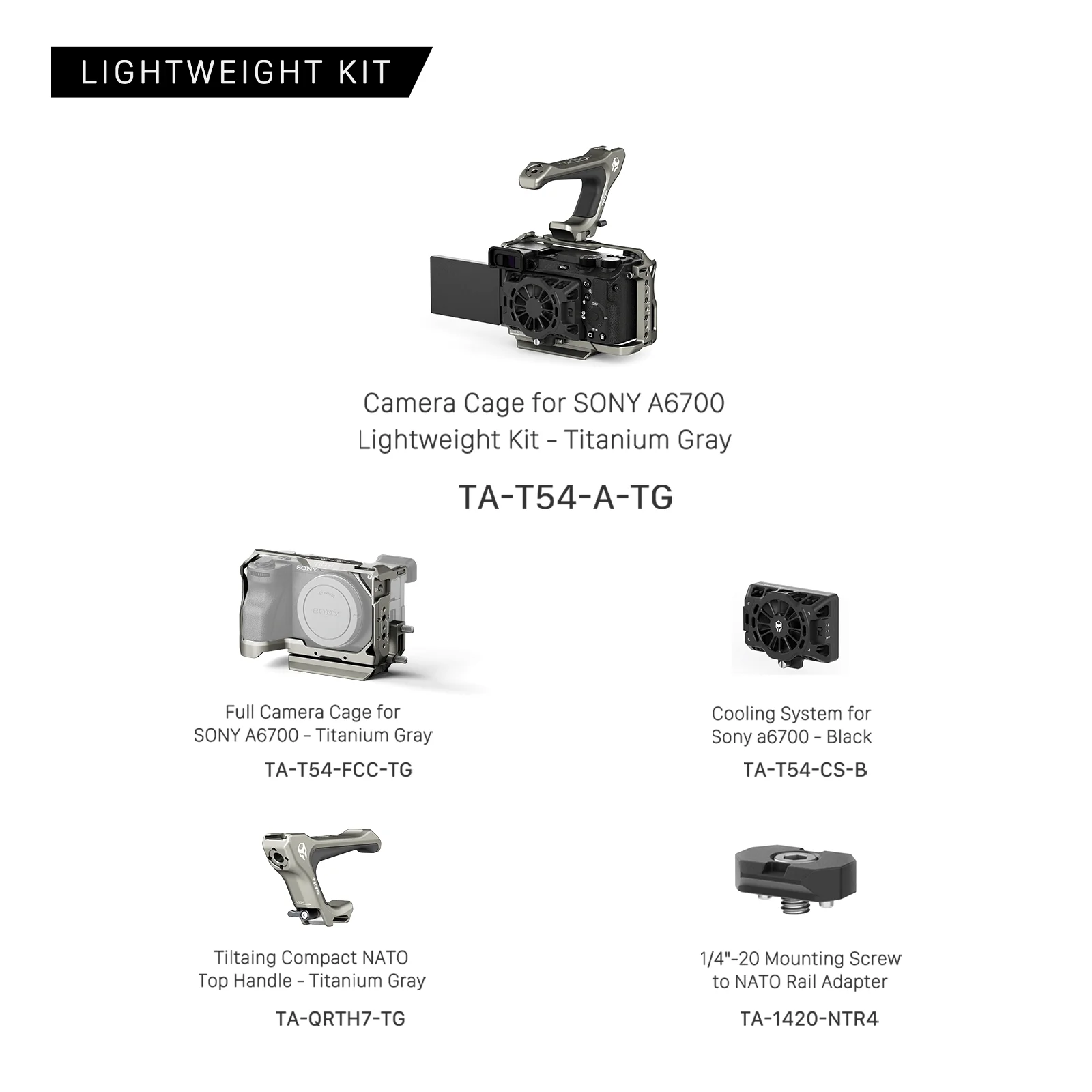SONY a6700 カメラケージ TILTA TA-T54-FCC-B