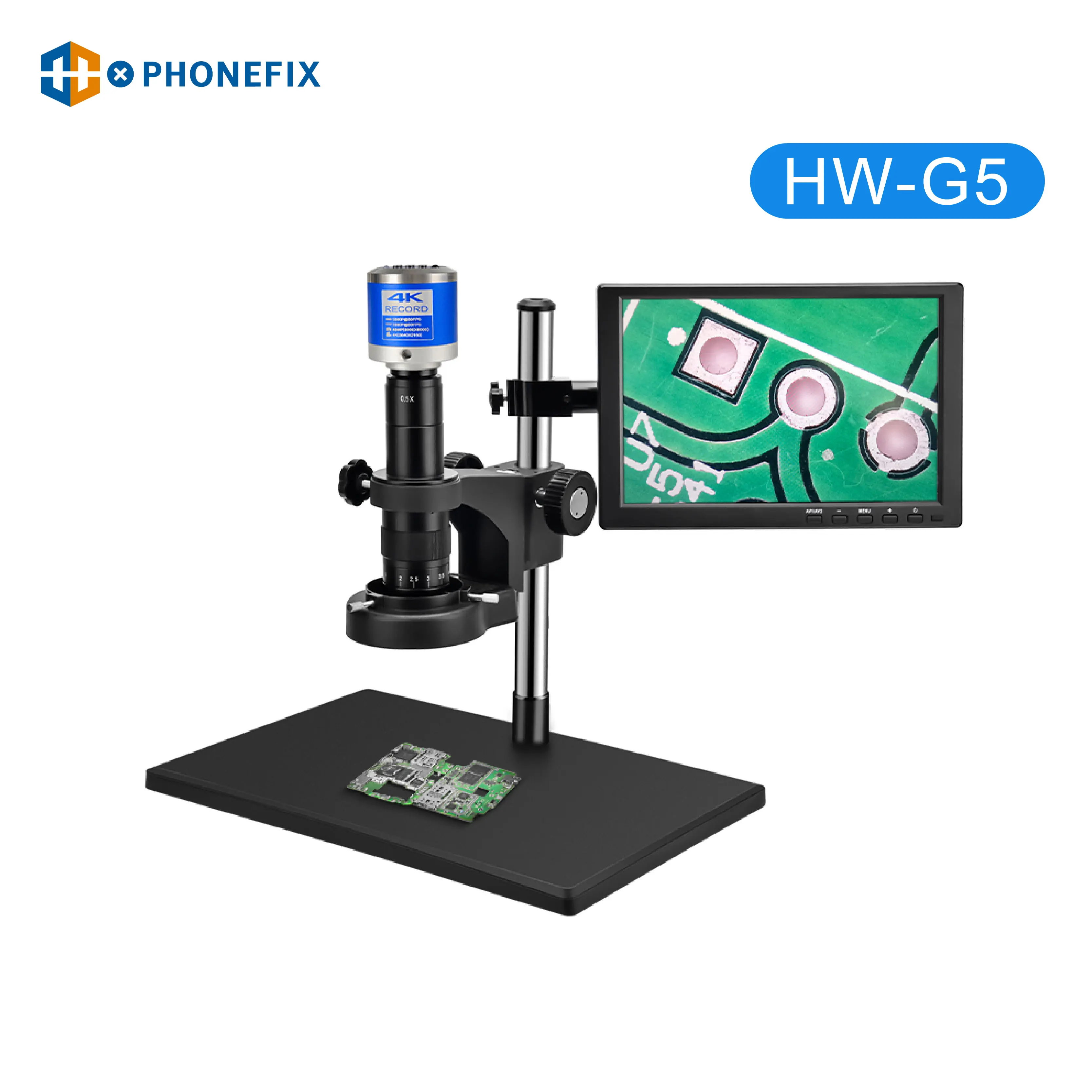 Imagem -06 - Câmera Eletrônica Industrial do Microscópio Digital 4k Ultra hd 48mp Hdmi Vga Usb 1080p 60fps Reparo do Pwb Solda