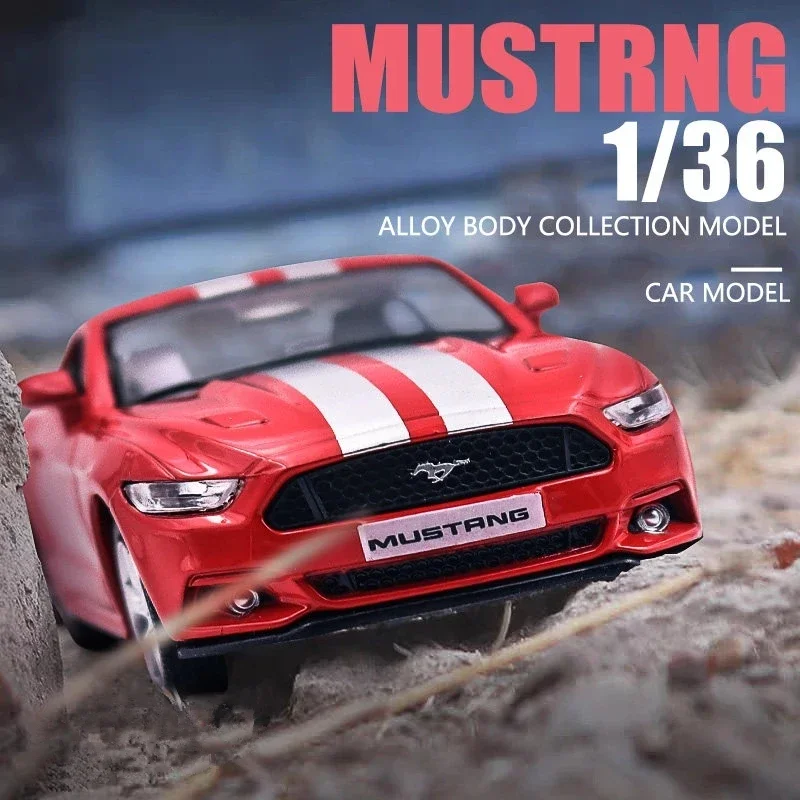 

Супермашина американская 1:36, модель 2015 года, Модель Ford Mustang GT, изысканные Литые и игрушечные автомобили RMZ city 1:36, Коллекционная модель из сплава