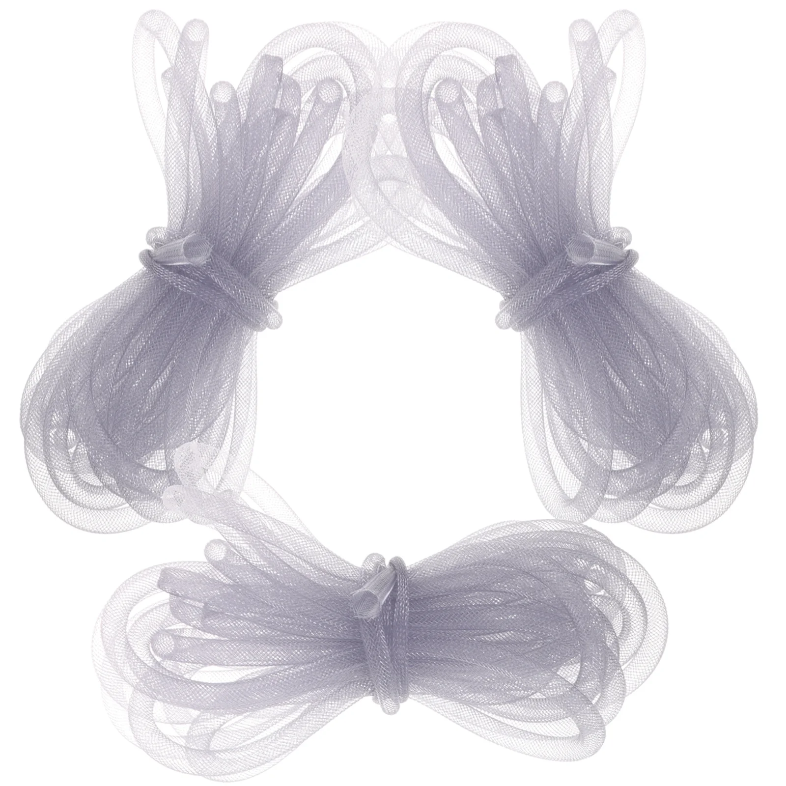 

3 Rolls Elastic Mesh Tubing Multipurpose Flexible Net Tube for DIY Jewelry Making Crafts Bracelets Necklaces Mesh Tubing