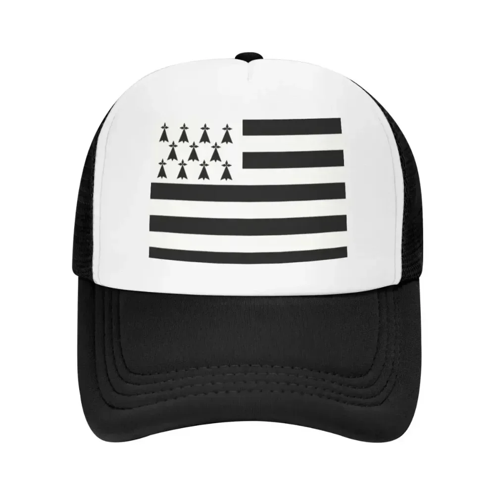 علم مخصص ل بريتاني قبعة سائق الشاحنة النساء الرجال قابل للتعديل الكبار فرنسا منطقة تسجيل الهوية الأمة قبعة بيسبول الصيف أبي قبعة #1