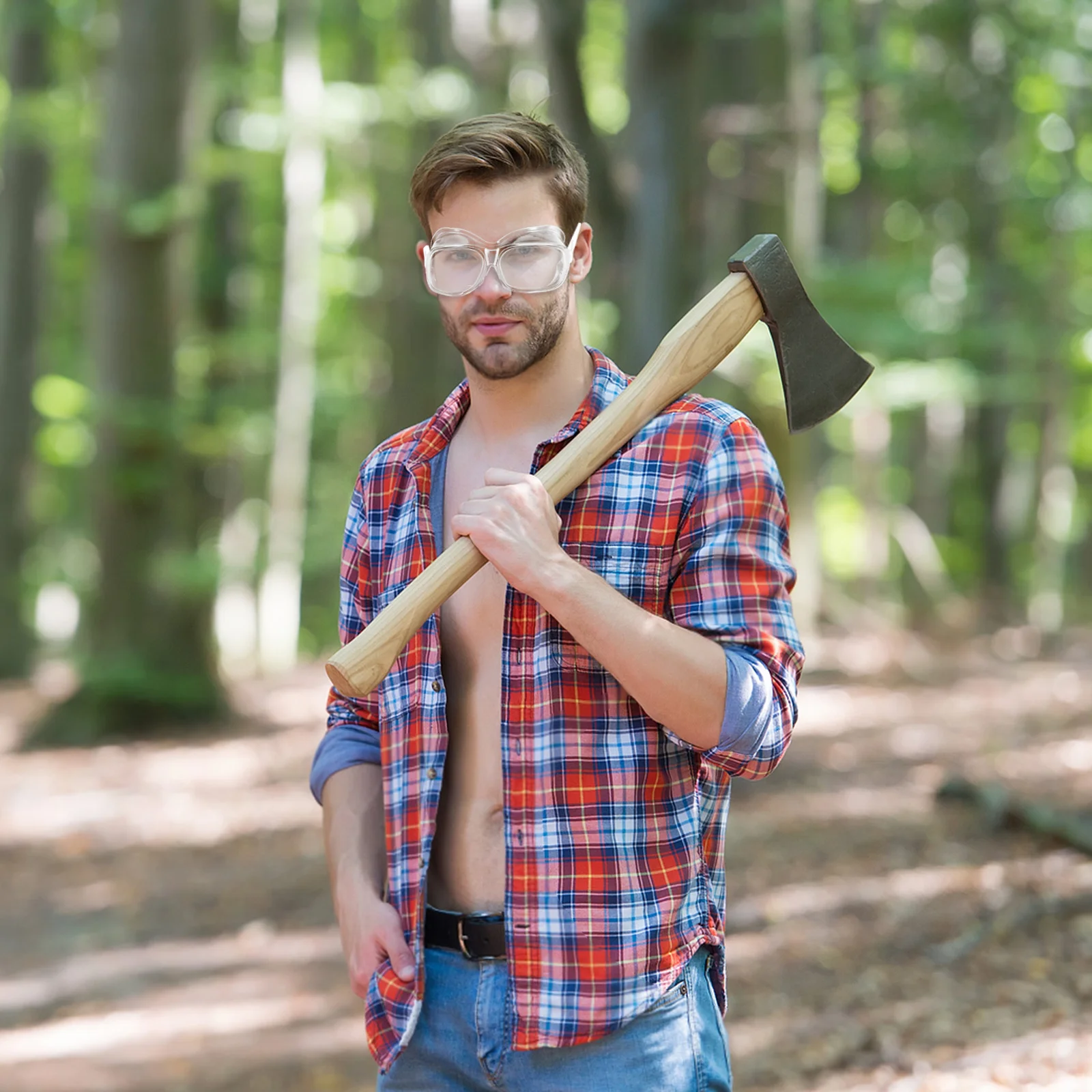 4pcs Anti-Splash Protective Goggles High Transparency Safety Eyewear For Lab Grinding Polishing Industrial Use Comfortable Fit