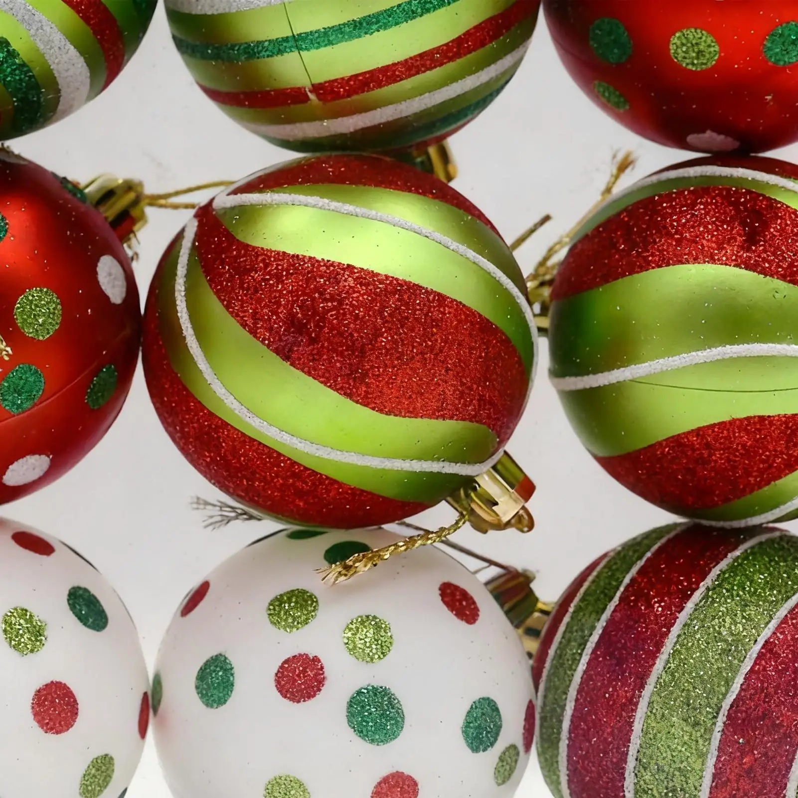 

Christmas Tree Decorations 12 Pieces Hangable Pendant 2.36 Inch Ball For Holiday For Indoor Outdoor Bedroom Window Store Home