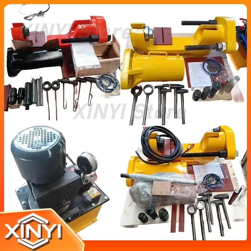 Simplified disassembly and installation of excavators and construction equipment with multi-function hydraulic track link pin