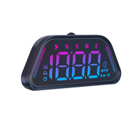 G23 Universal Digital GPS Speedometer Color Font HD LCD Projection Car HUD Multi Functional Tester Head Up Display