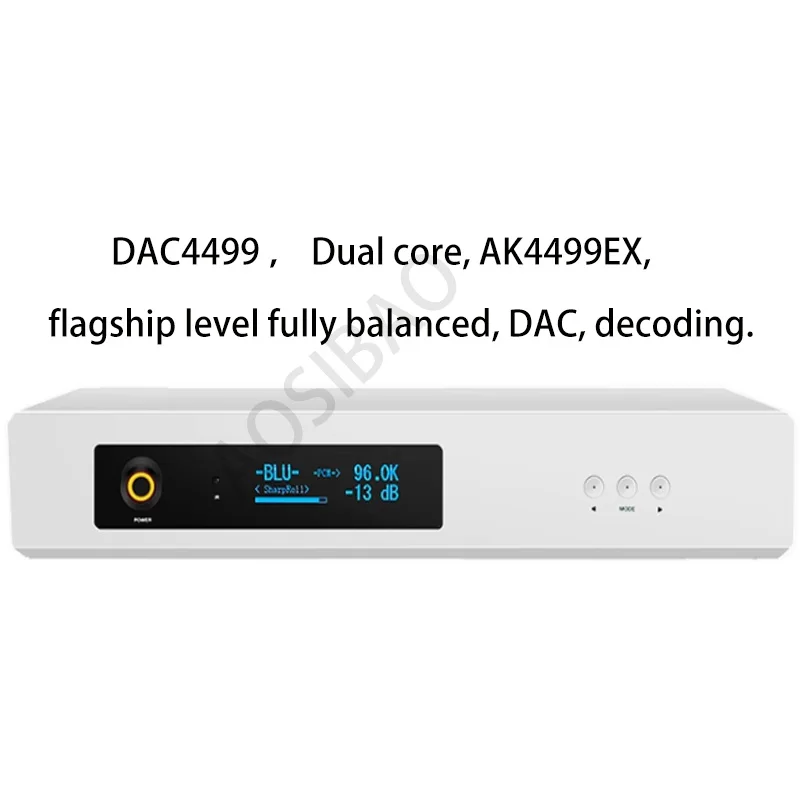 

AIYIMA SMSL DAC4499 Dual Core AK4499EX Flagship Fully Balanced DAC Decoding HIFI USB Fiber coaxial 5.1 Bluetooth Decoding Audio