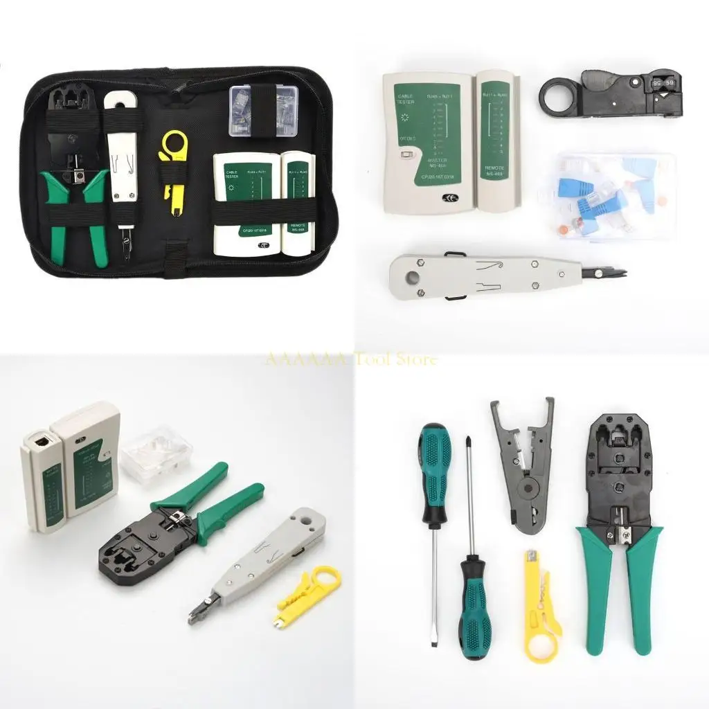 

A2BE 8/14PCS RJ45 RJ11 RJ12 Портативная локальная локальная локальная кабельная кабельная кабельная стриптизершка