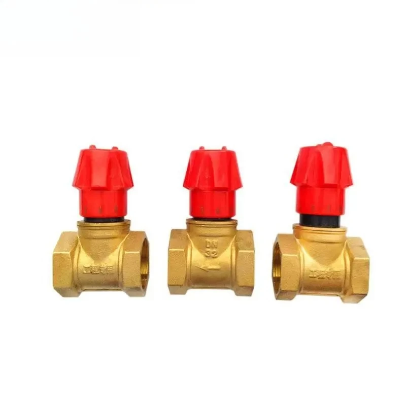 Válvula reguladora de fluxo de latão de 1/2" - 2" Controle manual de água/óleo/gás DN15–DN50