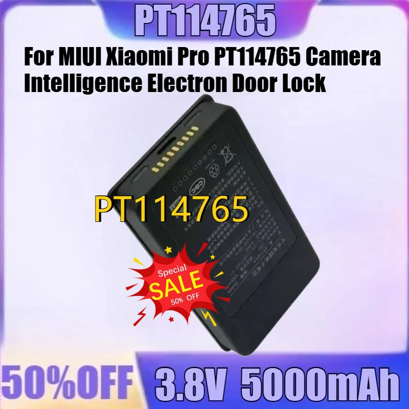 

For MIUI Xiaomi Pro PT114765 Camera Intelligence Electron Door Lock New PT114765 3.8V 5000mAh High Quality Battery