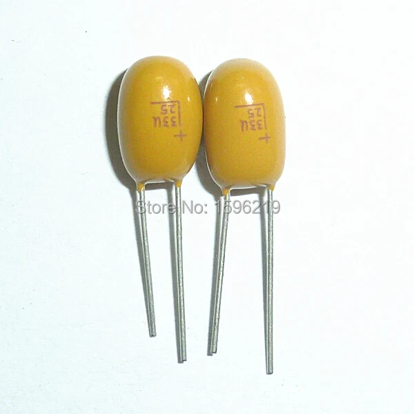 

50pcs Tantalum capacitor 33uF 25V 336 Brand New 25V33uF DIP Radial