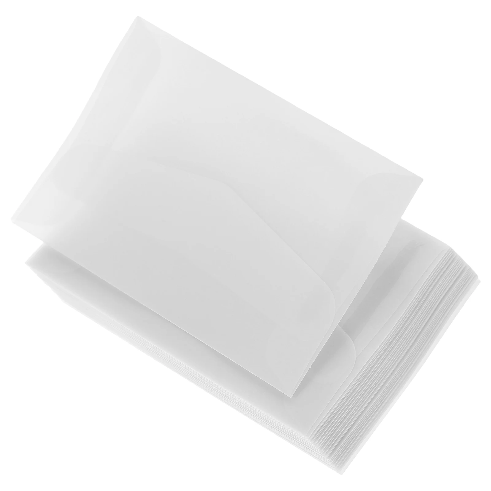 

25pcs Semi Transparent Glassine Envelopes Collecting Coin Holders Clear Paper Pouches for Cards Tickets