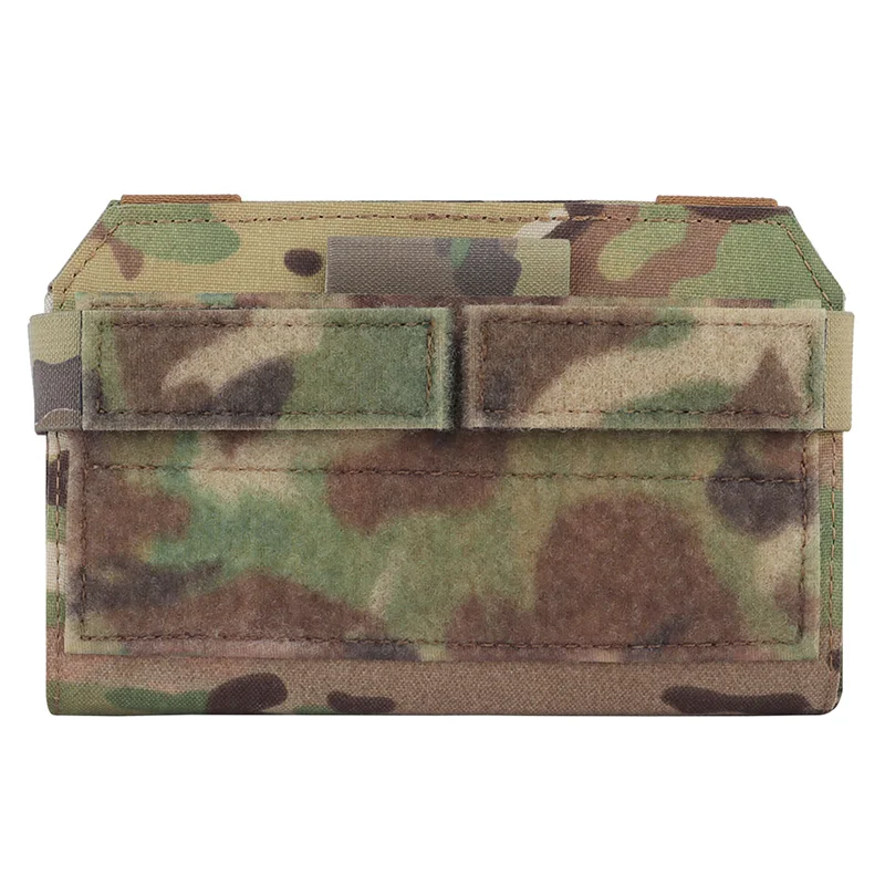 MOLLE Admin Panel frontal bolsa de mapa de teléfono organizador de utilidad con banda elástica para caza chaleco Airsoft equipo navegación al aire libre