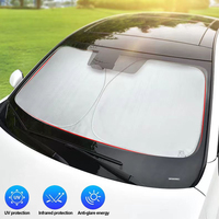 Car Windshield Sun Shade Covers Visors Front Window Sunscreen Protector Parasol Coche For Tesla Model 3 Y Sunshade Accessories