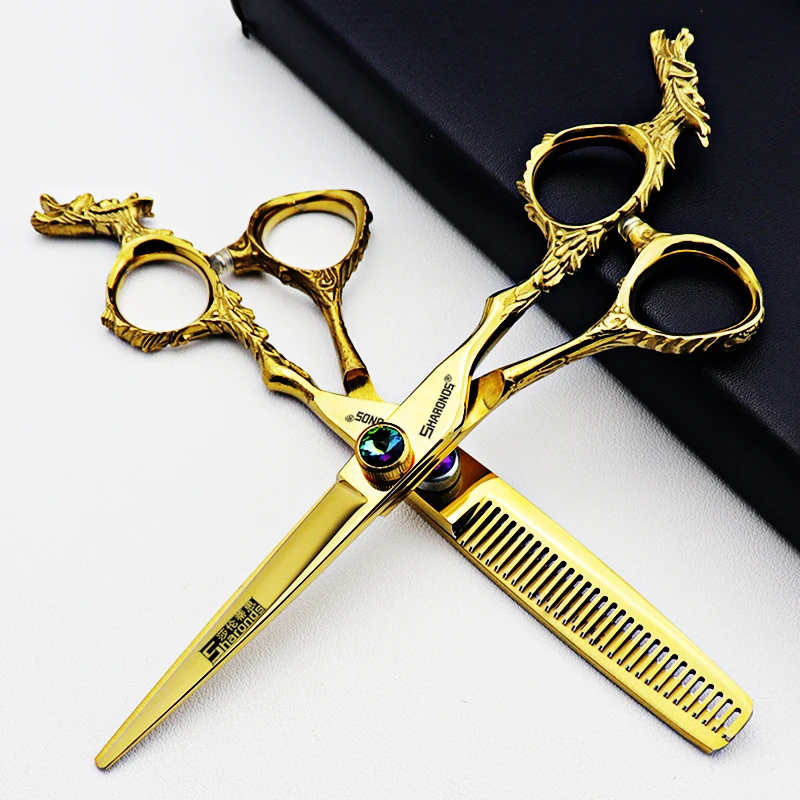 Professional Japanese hair scissors set hairstylist 6-inch hairdresser cutting thinning barber shears barber haircut supplies