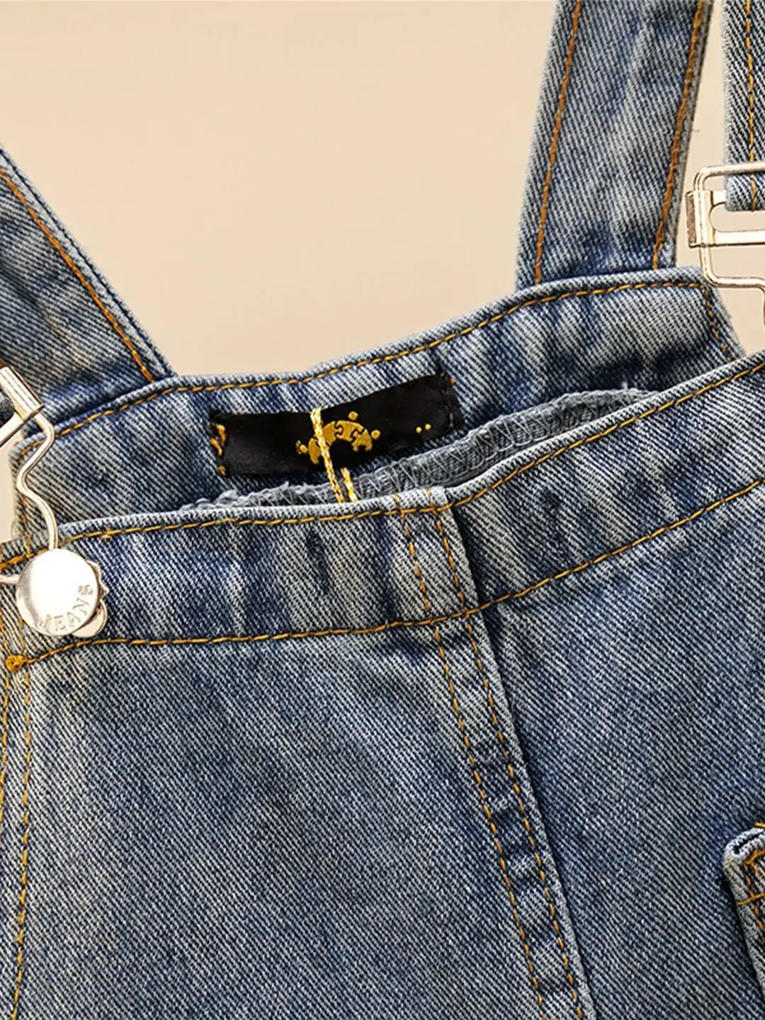 Losse denim overall met wijde pijpen voor grote maten Dames Lente Herfst Casual Recht gesneden Ademend Comfortabel Student Faion