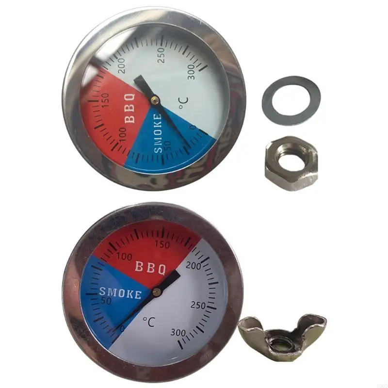 

400D Bimetal Oven Thermometer with Accessories Set Big Dial Digital Measure Gauge for BBQ Oven Grill Baking Meter