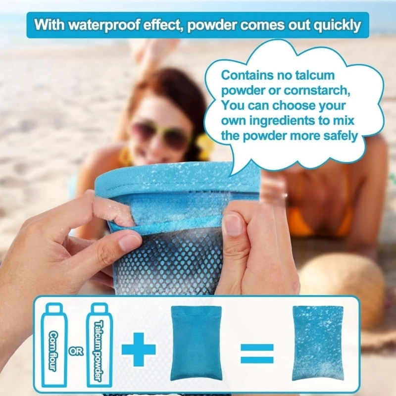 Quick Dry Sand Cleaning Glove with Abrasion Resistant Sand Remover Bag for Beach