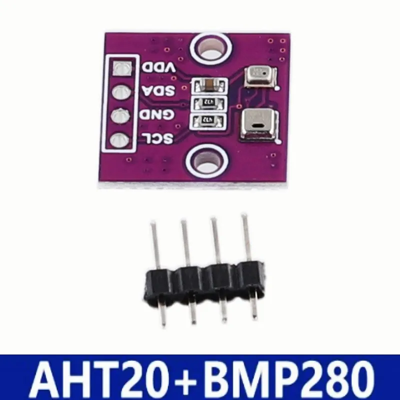 AHT20+BMP280 Temperature Humidity Air Pressure Module Barometric Pressure Sensor High Precision Temperature Humidity Pressure