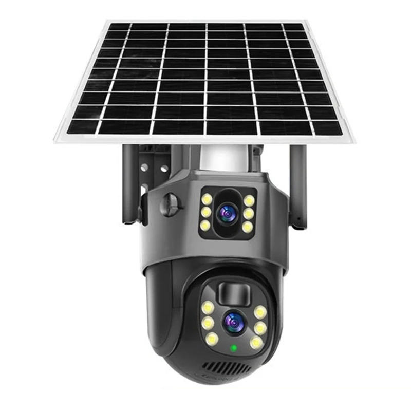 

4K Dual Lens Solar Cameras 8MP Wireless Surveillance PTZ Camera Color Night Vision PIR Detection A Replacement Accessories