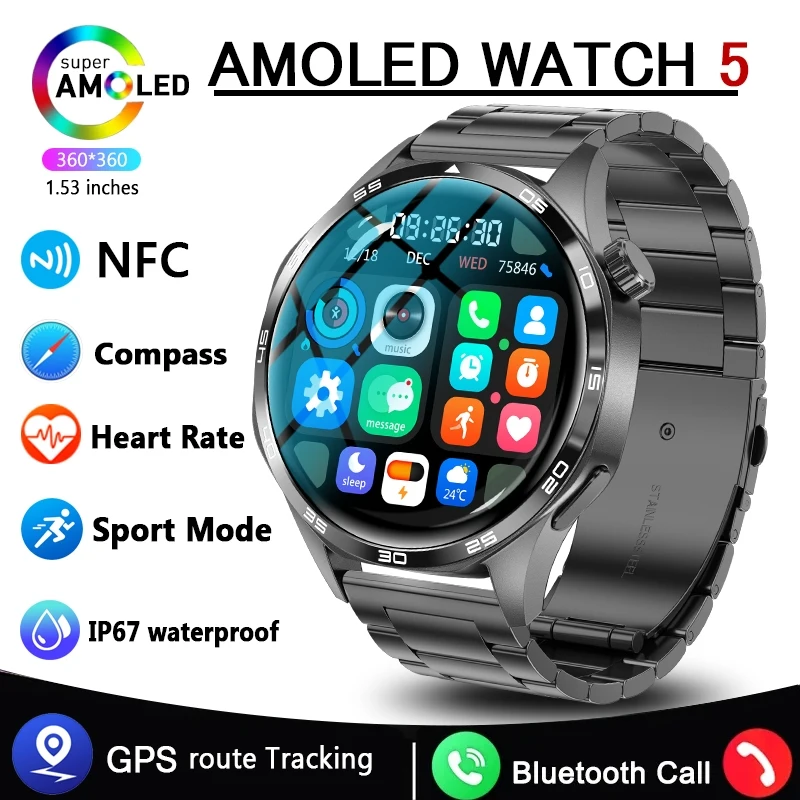 

2026 New Smart Watch Bluetooth Calling Fitness Tracking Music Playback Health Monitor Smartwatch For Men Women Android IOS