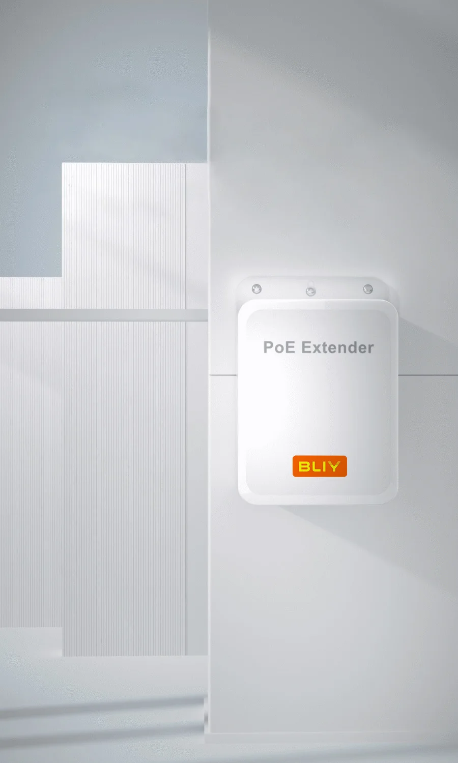 BLIY 10/100Mbps PoE Extender with 1 Input 3 Output 30W Max Power IP65 Waterproof 250m Extension VLAN Function Network Repeater